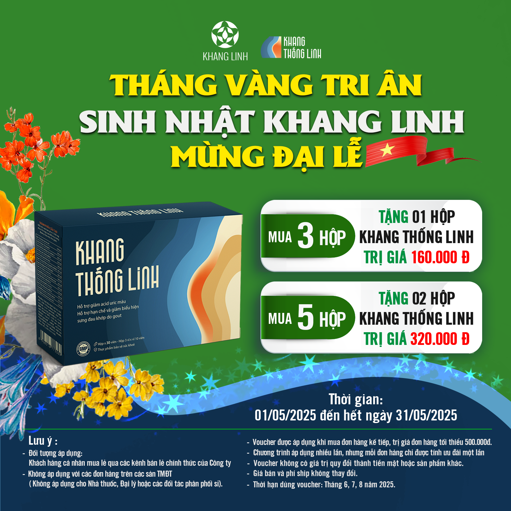 THÔNG BÁO CHƯƠNG TRÌNH “THÁNG VÀNG TRI ÂN – MỪNG SINH NHẬT KHANG LINH, MỪNG ĐẠI LỄ”